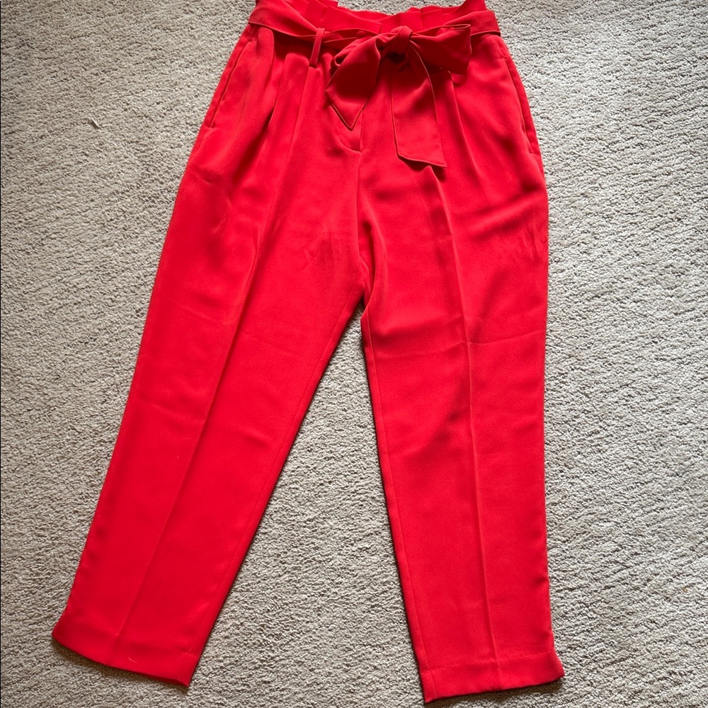 Boden Vibrant Red Wide Leg Pants